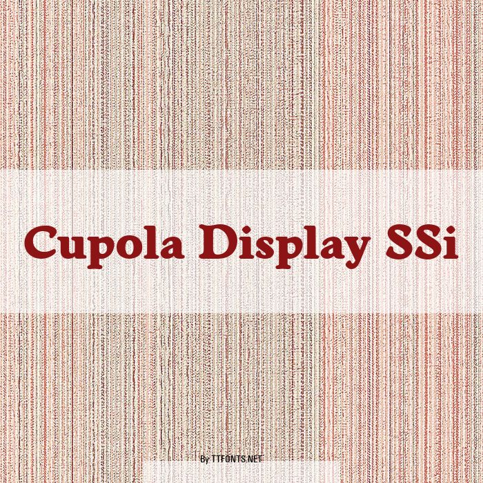 Cupola Display SSi example